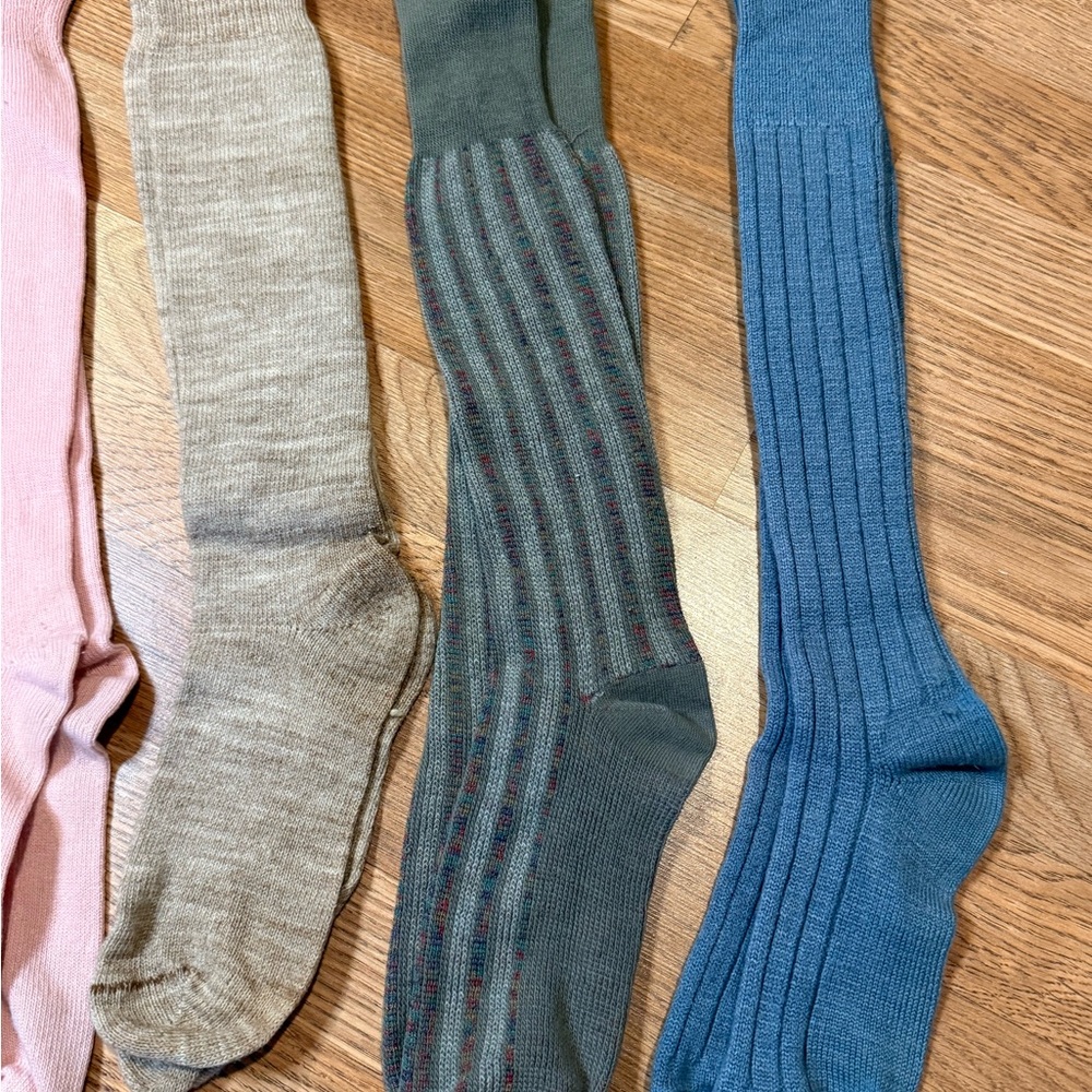 Lot of Vintage Wool & Wool Blend socks women’s Shoes size 5-8 - Picture 2 of 4
